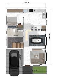 Small House Design 7m X 10m With 4