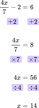 Solve Equations With Fractions Steps