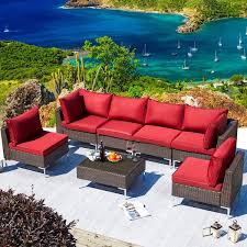 7 Piece Plastic Patio Conversation Set