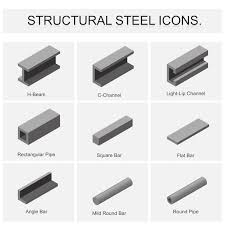 steel beam vectors ilrations for