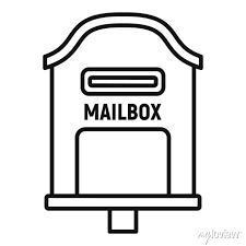 Delivery Mailbox Icon Outline Delivery