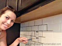 Changing Grout Color A Subway Tile
