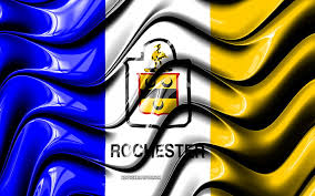 3d Art Flag Of Rochester Usa