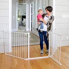 Cardinal Gates Xpandagate 29 5 In H X 100 In W X 2 In D Expandable Child Safety Gate White