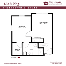Senior Living Floor Plans Primrose