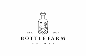 Bottle Farm Logo Vector Icon
