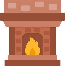 Brick Fireplace Vector Art Icons And