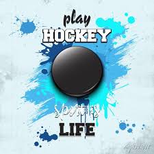 Hockey Puck Icon Play Hockey Sport Is
