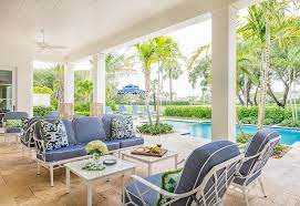 Navy Blue Patio Furniture Design Ideas