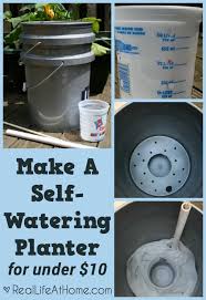 How To Make A Self Watering Planter For