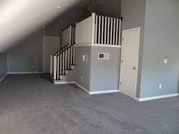 Gray Walls Gray Carpet White Trim