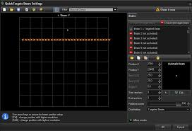 quicktarget beam settings complete