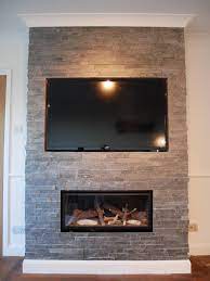 Contemporary Feature Fireplace Tv Wall