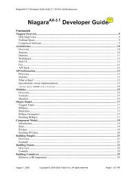 Niagaraax 3 1 Developer Guide Hvac