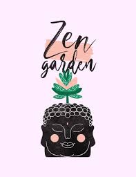 Zen Garden Quote Design Buddha Head