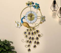 Peacock Wall Clock Buy Peacock Clocks