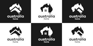 Vector Set Logo Design Map Australia