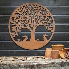 Woodland Garden Metal Wall Plaque