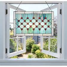 Geometric Window Panel Stained Glass