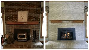 How To Paint A Brick Fireplace 6