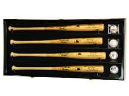 4 Baseball Bat Display Case Cabinet