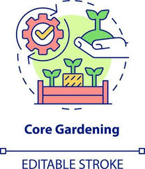 Core Gardening Concept Icon Raised Bed