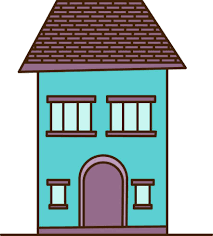 Purple Door Icon Vector House