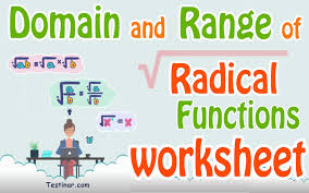 Range Of Radical Functions Worksheets