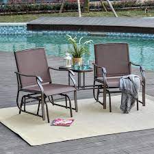 Outsunny Brown 3 Piece Sling Patio