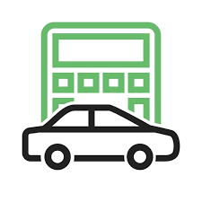 Car Calculation Transport Icon Stock