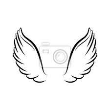 Angel Wings Isolated Icon Wall Mural