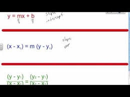 Equation For A Linear Relation