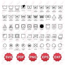 Laundry Symbols Icon Bundle Dry Clean