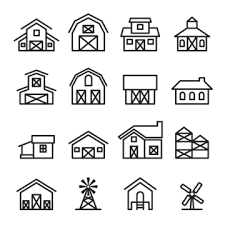 Farm Building Png Vector Psd And