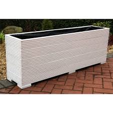 White 5ft Wooden Planter Box