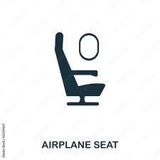 Airplane Seat Icon Line Style Icon