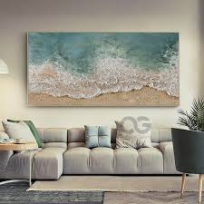 Large 3d Textured Coastal Wall Art