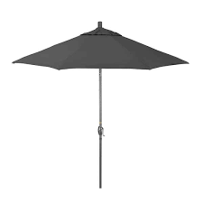 California Umbrella 9 Ft Grey Aluminum