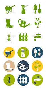 Gardening Icons Set Icon Design