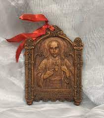 Sacred Heart Of Syroco Wood Wall