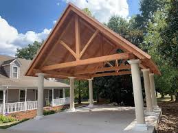 timber framed carports hand crafted by