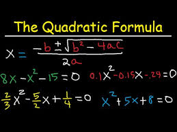 How To Use The Quadratic Formula To