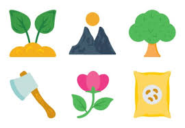 Nature Colored Icons By Creative Stall
