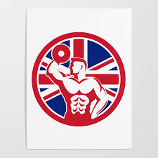 British Fitness Gym Union Jack Flag