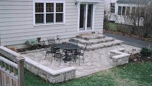 Tiered Steps Small Patio Design