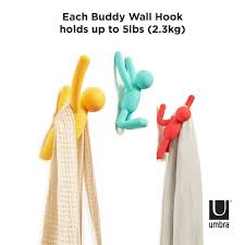 Umbra Buddy Assorted 3 Hook 318165 022