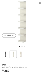 Wall Shelf Ikea Lack 2 Unit