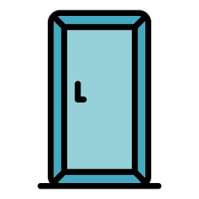 Door Freezer Icon Outline Door Freezer
