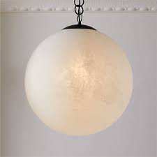 Moon Globe Pendant Light With Black