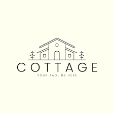 Minimalist Cottage House With Line Art